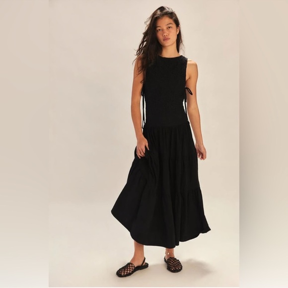 Free People Dresses & Skirts - FREE PEOPLE Sterling Maxi Dress – Black
